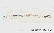Shaded Relief Panoramic Map of The Gambia, lighten