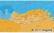 Political Shades 3D Map of Upper River