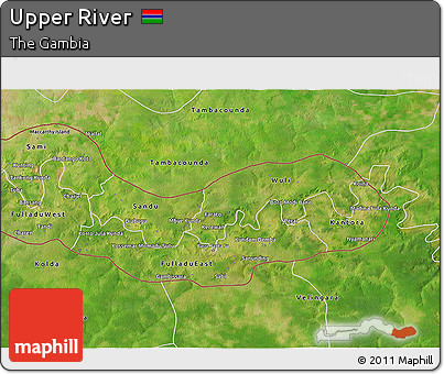 Satellite 3D Map of Upper River