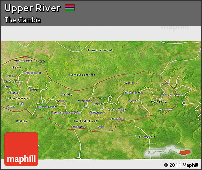 Satellite 3D Map of Upper River