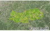 Satellite 3D Map of Upper River, semi-desaturated
