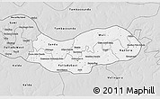 Silver Style 3D Map of Upper River