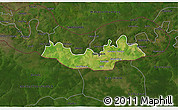 Satellite 3D Map of Fulladu East, darken