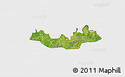 Satellite 3D Map of Fulladu East, single color outside