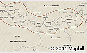 Shaded Relief 3D Map of Fulladu East