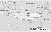 Silver Style 3D Map of Fulladu East