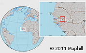 Gray Location Map of Fulladu East