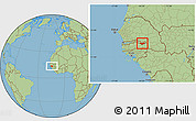 Savanna Style Location Map of Fulladu East