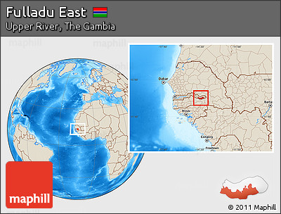 Shaded Relief Location Map of Fulladu East