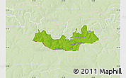 Physical Map of Fulladu East, lighten