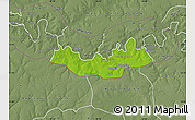 Physical Map of Fulladu East, semi-desaturated