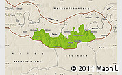 Physical Map of Fulladu East, shaded relief outside