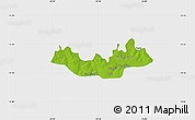 Physical Map of Fulladu East, single color outside