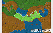 Political Map of Fulladu East, darken