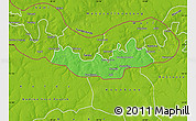 Political Map of Fulladu East, physical outside