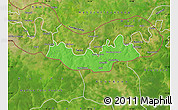 Political Map of Fulladu East, satellite outside
