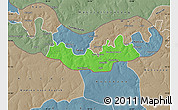 Political Map of Fulladu East, semi-desaturated