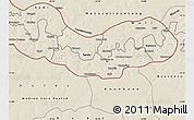 Shaded Relief Map of Fulladu East