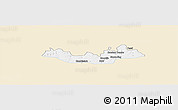 Classic Style Panoramic Map of Fulladu East, single color outside