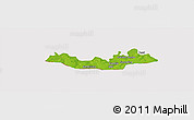 Physical Panoramic Map of Fulladu East, cropped outside