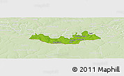Physical Panoramic Map of Fulladu East, lighten