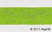 Physical Panoramic Map of Fulladu East