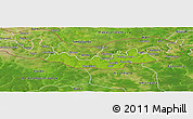 Physical Panoramic Map of Fulladu East, satellite outside