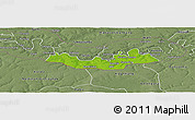 Physical Panoramic Map of Fulladu East, semi-desaturated
