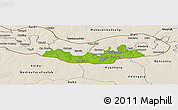 Physical Panoramic Map of Fulladu East, shaded relief outside