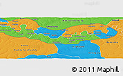 Political Panoramic Map of Fulladu East