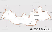 Classic Style Simple Map of Fulladu East, cropped outside