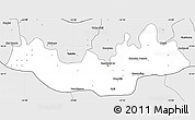 Silver Style Simple Map of Fulladu East