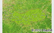 Physical Map of Upper River, satellite outside