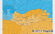 Political Shades Map of Upper River