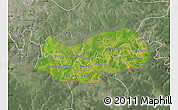 Satellite Map of Upper River, semi-desaturated