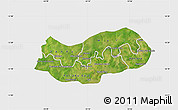 Satellite Map of Upper River, single color outside