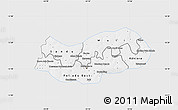 Silver Style Map of Upper River, single color outside