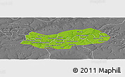 Physical Panoramic Map of Upper River, desaturated