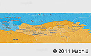 Political Shades Panoramic Map of Upper River