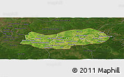 Satellite Panoramic Map of Upper River, darken