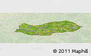 Satellite Panoramic Map of Upper River, lighten