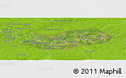 Satellite Panoramic Map of Upper River, physical outside