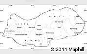 Blank Simple Map of Upper River, cropped outside