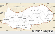 Classic Style Simple Map of Upper River