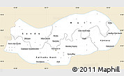 Classic Style Simple Map of Upper River, single color outside