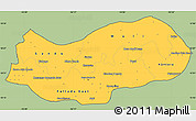 Savanna Style Simple Map of Upper River, cropped outside