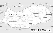 Silver Style Simple Map of Upper River