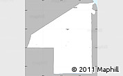 Gray Simple Map of Kombo Central, single color outside