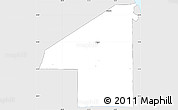 Silver Style Simple Map of Kombo Central, single color outside