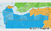 Political Shades Map of Western